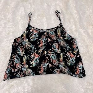 Black Tropical Top